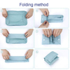 Lightweight Waterproof Folding 8 Pcs Luggage Storage Organizers Suitcase Shoe Bag Packing Cubes for Travel