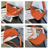 Crossbody Bag Women Dumpling Shoulder Bag 2021 Designer Soft Handbag Totes Simple Orange Dumpling Bag
