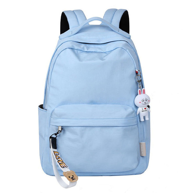 Promotional Cheap Small Student Backpack Lightweight Blue Color School Backpack for Boys And Girls Casual Daypack Bag