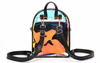 Pu Leather Holographic Glitter Faux Backpack Fashion Girl Daypacks