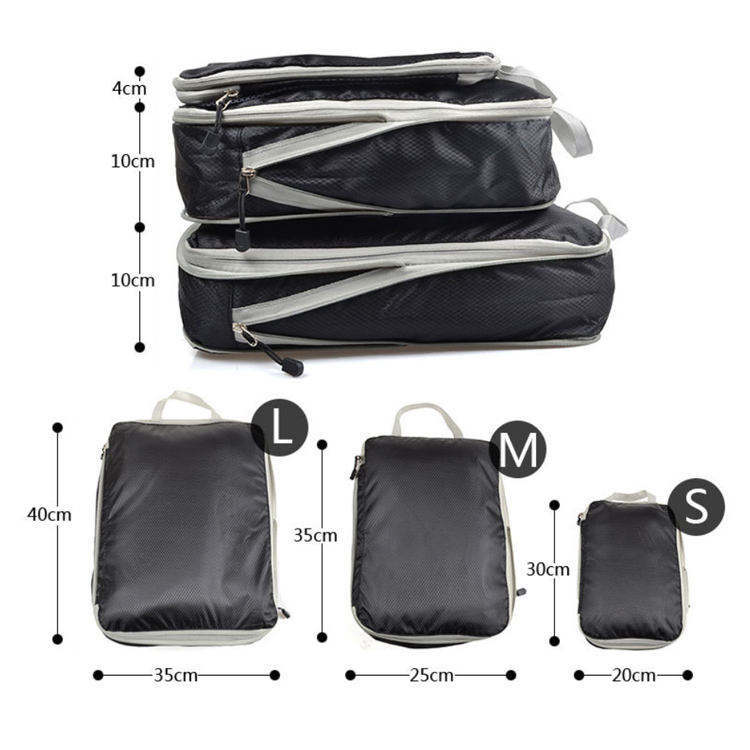 3 Sets Travel Compression Packing Cubes Product Details