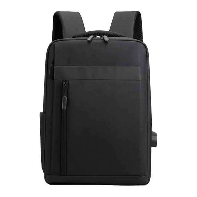 Black Durable Water Resistant Backpack Laptop Bag USB Charger Specification Travel Laptop Backpack