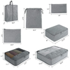 Lightweight Waterproof Suitcase Storage Cubes Travel Luggage Packing Organizers with Laundry Bag Shoe Bag