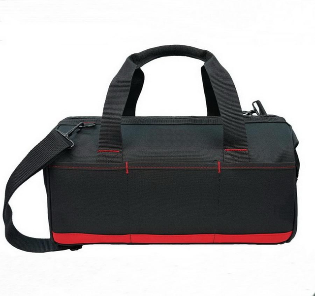Heavy Duty Organizing Tools And Accessories Wide Mouth Multi-pocket with Adjustable Shoulder Strap Tool Bag Electrician