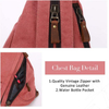 New arrival canvas sling backpack large women customized cotton ladies sling bags backpack
