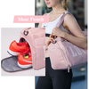 Custom Logo Waterproof Gym Duffle Bags with Wet Pocket And Shoes Compartment Durable Nylon Sports Travel Bag for Women