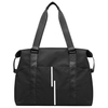 Private Label Sports Tote Gym Bag for Women Durable Nylon Shoulder Weekender Overnight Bag with External Pockets for Bottle
