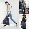 Fashion Thick Corduroy Fabric Drawstring Backpack Custom Logo Daily Sport Rucksack For Girls Women