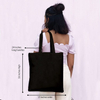 10 Oz 100% Cotton Tote Bag Portable Promotion Customized Logo Gift Reusable Natural Black Canvas Cotton Shopping Bag
