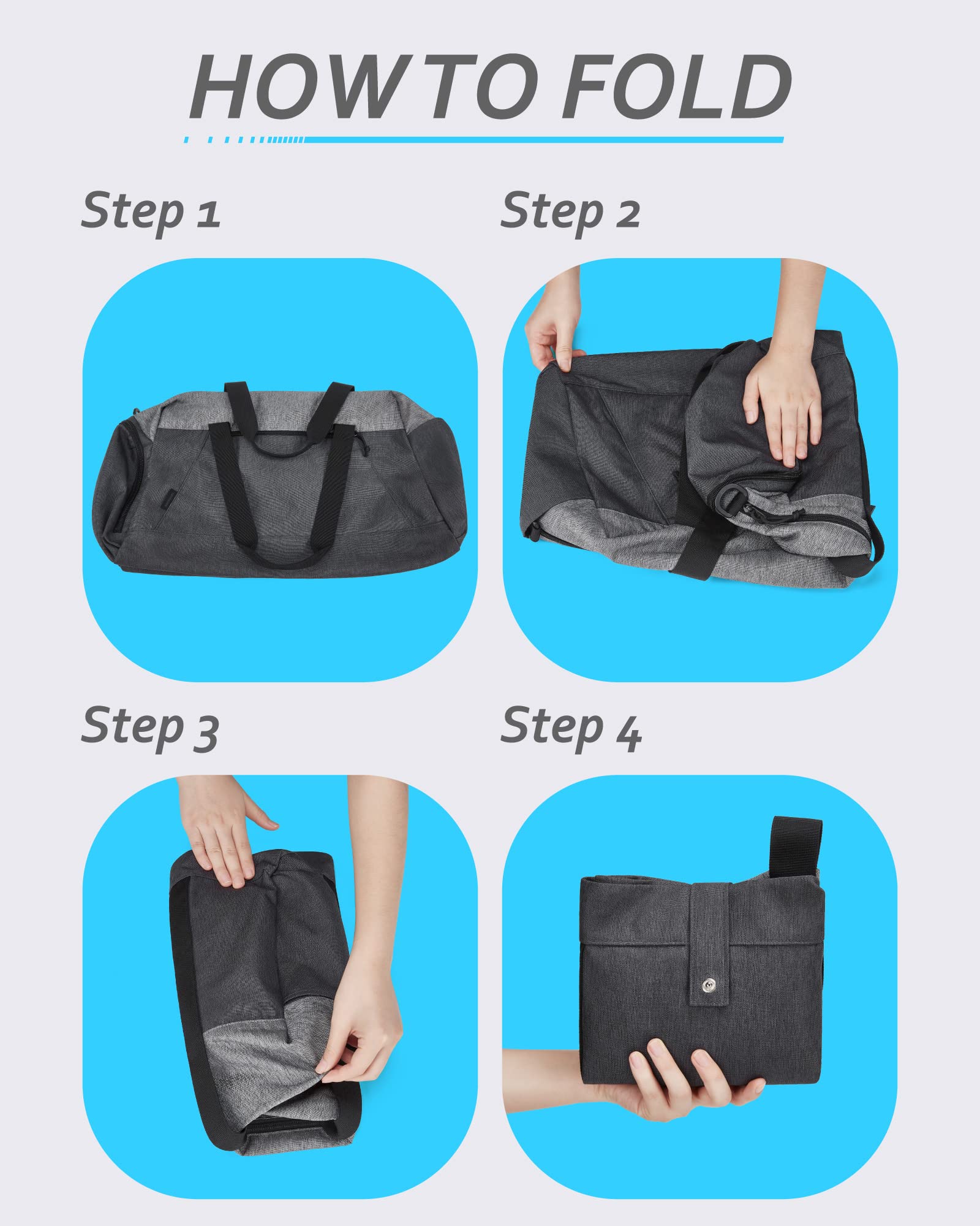 Foldable Gym Duffle Bag Wholesale Product Details