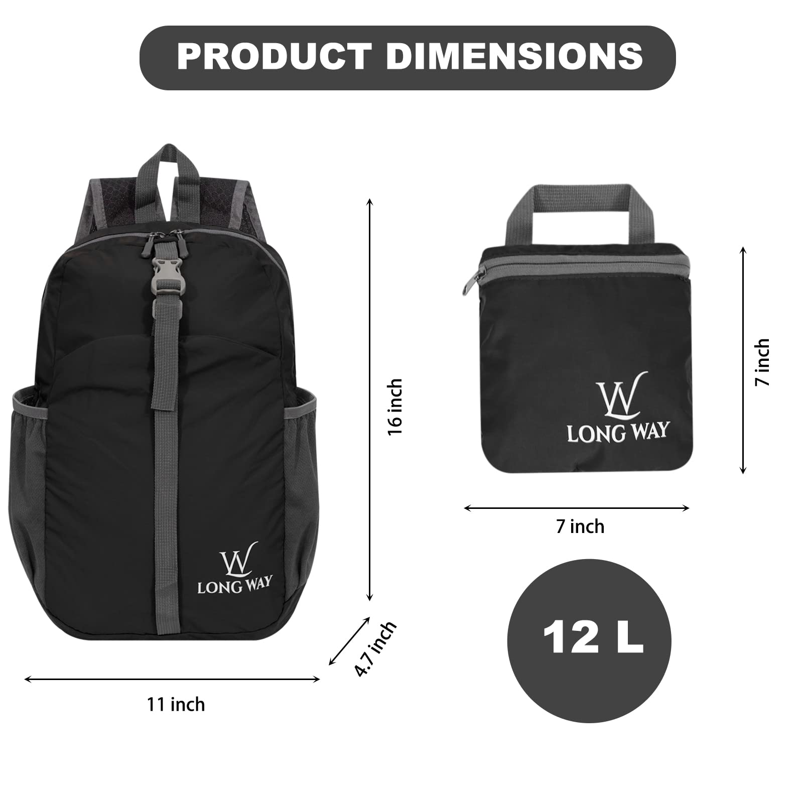 foldable hiking backpack customized