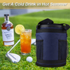 Leakproof Insulated Thermal Soft Beer Cola Bottle Coat Travel Cooler Organizer Outdoor Collapsible Golf Cart Cooler Bags