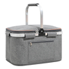 Large Capacity Folding Picnic Cooler Bag Factory Custom Outdoor Cooler Basket Bag