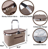 Collapsible Insulated Cooler Bag Picnic Basket Thermal Bags for Food Outdoor Camping Hiking Lunch Cooler Bag