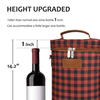 Best Gift 2 Bottle Wine Tote Bags Leakproof Insulated Red Wine Cooler Bag for Travel