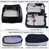 Compression Packing Cubes Travel Organizer (5) Set, Expandable Bag for Luggage
