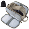 Customized PU Leather Folding Toiletry Shaving Dopp Kit Storage Bag Bathroom Organizer Cosmetics Travel Bag
