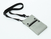 Lightweight RFID protected badge ID card holder travel neck pouch wallet nylon wallet neck sling bag for men