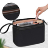 Black Durable Travel Toiletry Bag Cosmetic Tool Bags Makeup Storage Organizer Make Up Holder With Zipper
