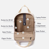 Custom Logo Women Laptop Backpack Bag Water Resistant Leisure Backpack for Travel with Bottle Side Pockets School Backpack