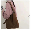 Customized Women\'s Shoulder Bags for Women Designer Handbags Open Oversize Clutch Purse Corduroy Tote Bag Cheap Wholesale