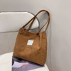 Customized Women\'s Shoulder Bags for Women Designer Handbags Open Oversize Clutch Purse Corduroy Bucket Bag