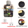 Auto Back Seat Organizer with Touch Screen Tablet Holder Car Backseat Protector Kick Mats Travel Storage Bag for Kids Children