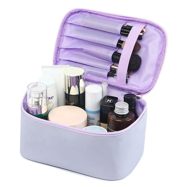 Professional Fashion PU Cosmetic Zipper Pouch Toiletry Bag Organizer Waterproof Print Cosmetics Bag Women Makeup