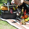 Collapsible leakproof insulated camping beach lunch cooler baskets folding insulation picnic basket wholesale