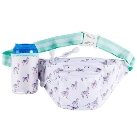 Customized Print Little Girl Stylish Fashion Sport Fanny Pack With Can Holder Sleeve Sport Travel Outdoor Waist Bag