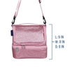Double Deck Shiny Glitter PU Leather Children Insulated Lunch Bag Thermal Kids School Cooler Bag