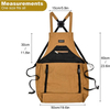 Garden Apron with Pocket for Harvesting Gardening Weeding Water Resistant Apron with Quick Release Pocket for Men Women