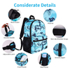 Camouflage Custom Logo Girls Boys Book Bags College School Back Pack Backpacks Backpack for Teenagers