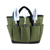 Large Organizer Bag Carrier with 8 Pockets Heavy-Duty Gardening Pouch Oxford Cloth Garden Tools Bucket Bag