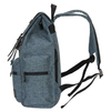 Vintage Flap Rucksack Canvas Drawstring Backpack Travel Overnight for Teen