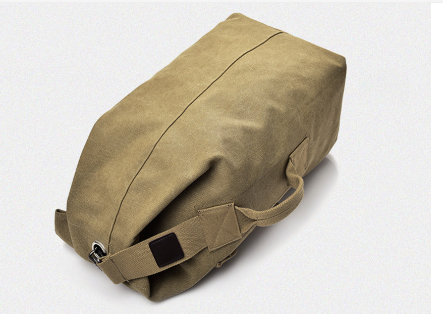 Large Men's Canvas Backpack Shoulder Bag Sports Travel Duffle Bag Hand Luggage