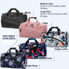 61L Extra Large Football Bag Sport Travel Bag, Custom Waterproof Sports Gym Duffle Bag with Shoe Compartment