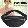 Plaid Women\'s Waist Bag Ladies Belt Bags Designer Shoulder Crossbody Chest Bag Female Fashion Travel Fanny Pack Banana Hip Purse