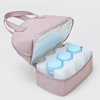Custom Logo Breathable double layer easy carry ice cooler bag lunch double layer breast milk storage cooler bag for working mom