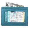 RFID Block Mini Slim Mens PU Leather Credit Card Holder Wallet With ID Card Window