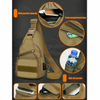 Custom mens sling bag high quality USB messenger bags crossbody