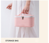 Waterproof Designer Women Travel Custom Toiletry Makeup Organizer Square PU Pink Leather Cosmetic Bag Cases