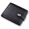 custom minimalist mens slim leather wallet rfid blocking bifold credit card holder brown money purse