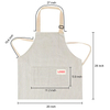 custom print cotton linen aprons manufacturer for chef kitchen women