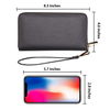 luxury women travel long wallets zip around rfid blocking card holder pu leather long wallet