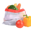 Custom RPET Drawstring Grocery Shopping Reusable Small Garlic Fruit Mesh Net Bag for Vegetable