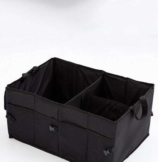 Car Trunk Organizer Collapsible, Multi-compartment Multifunctional Back Seat Automotive Car Organizer for SUV, Truck, Van