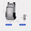 Outdoor Travel Backpacks Foldable Backpack 20 Litre Damen-Daypack Light Weight Water Resistant Casual Daypack Sports Backpack