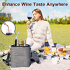 4 Bottle Expandable Wine Cooler Tote Bag Custom Or Standard Thermos Wine Cooler Bags with Handle And Adjustable