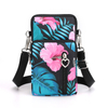 Girls sumlimation printed small mobile phone bag case pouch cross body purse shoulder bag with adjustable strap